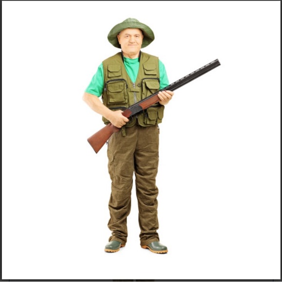 Man/Hunter Holding Rifle Life Size Cardboard Cutout Free Shipping